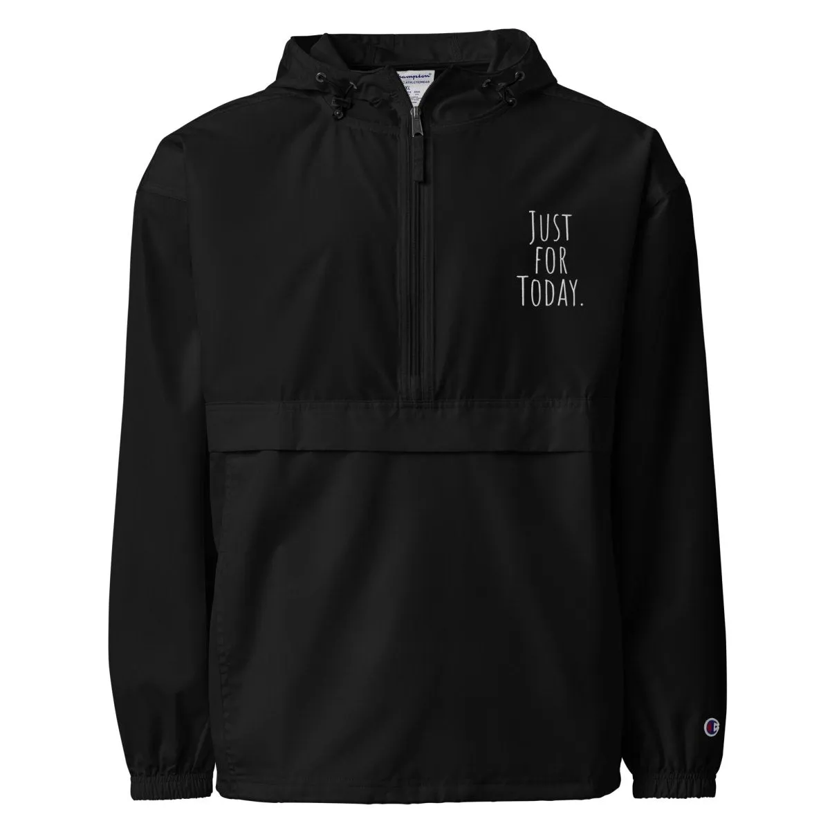 Just for Today Embroidered Packable Jacket – Mindful Outerwear