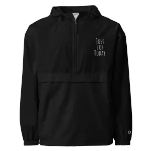 Just for Today Embroidered Packable Jacket – Mindful Outerwear