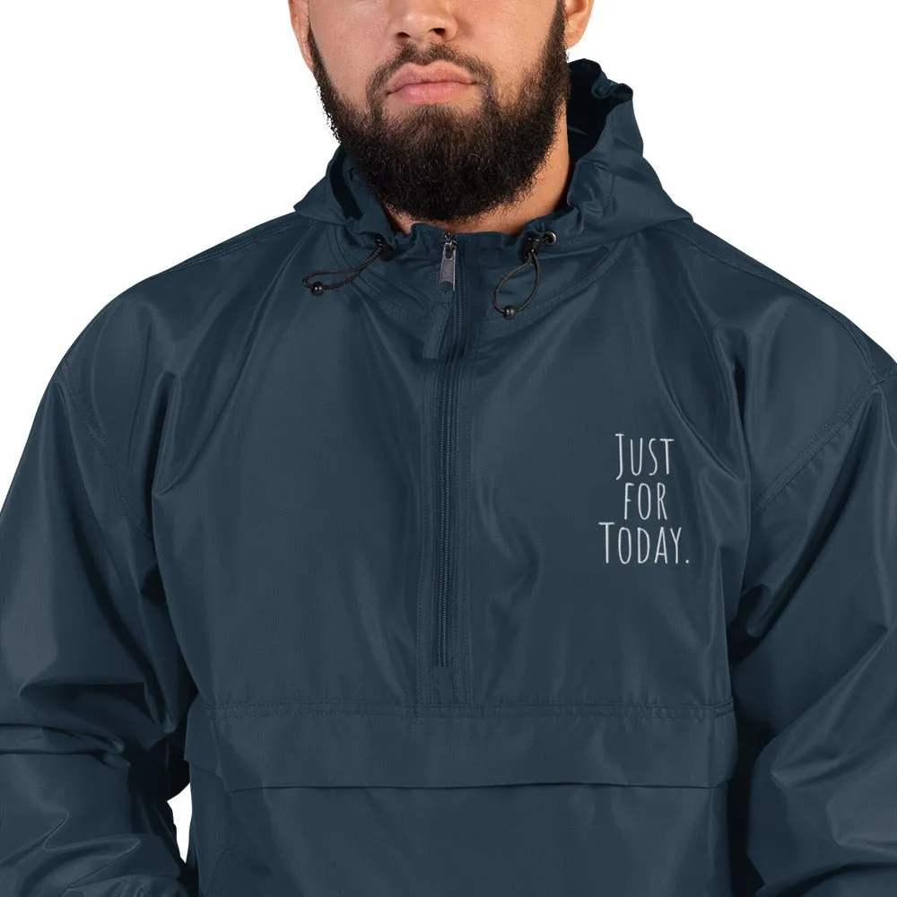 Just for Today Embroidered Packable Jacket – Mindful Outerwear