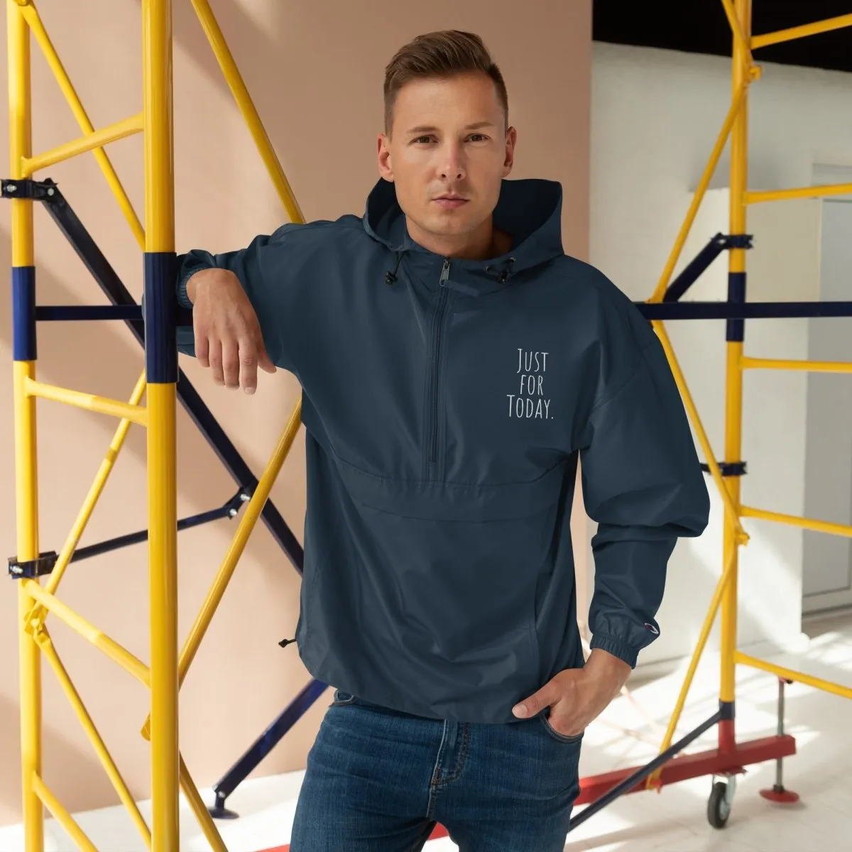 Just for Today Embroidered Packable Jacket – Mindful Outerwear