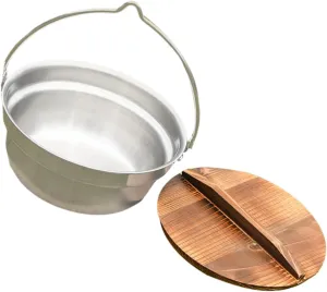 KESYOO Outdoor Cooking Pot Stainless Steel Pot Sets Health Non-stick for Camping Picnic