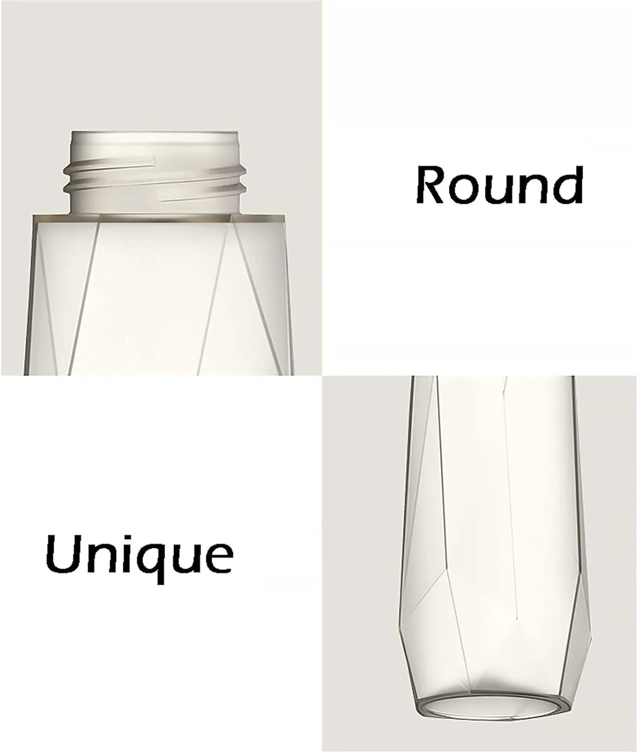 kettles Geometric rhombus Water Bottles-Matte texture,Durable Sports Bottle with Lid,Portable Leakproof Cups,Non-Slip Plastic Fitness canteen(C)