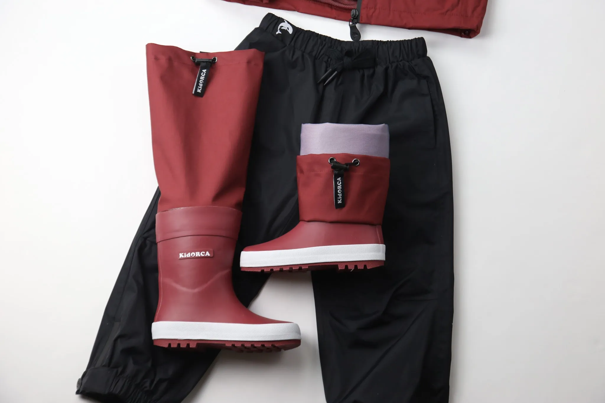 KidORCA Kids Rain Jacket _ Merlot