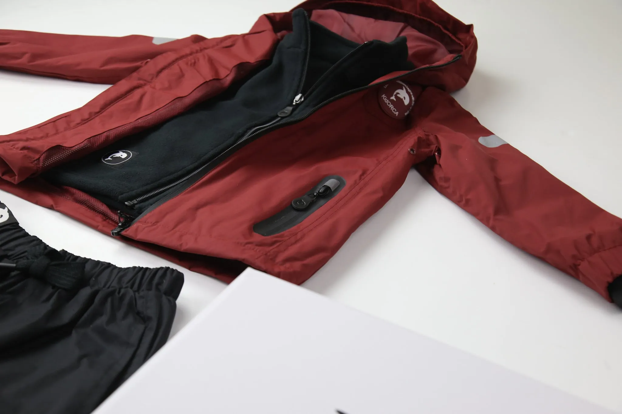 KidORCA Kids Rain Jacket _ Merlot