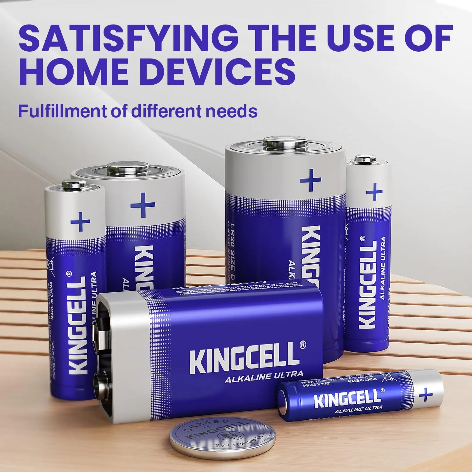 KINGCELL AA Batteries 48 Pack, High-Performance Alkaline AA Batteries 10-Year Shelf Life Double A Batteries with Long-Lasting Power for Household and Office Devices