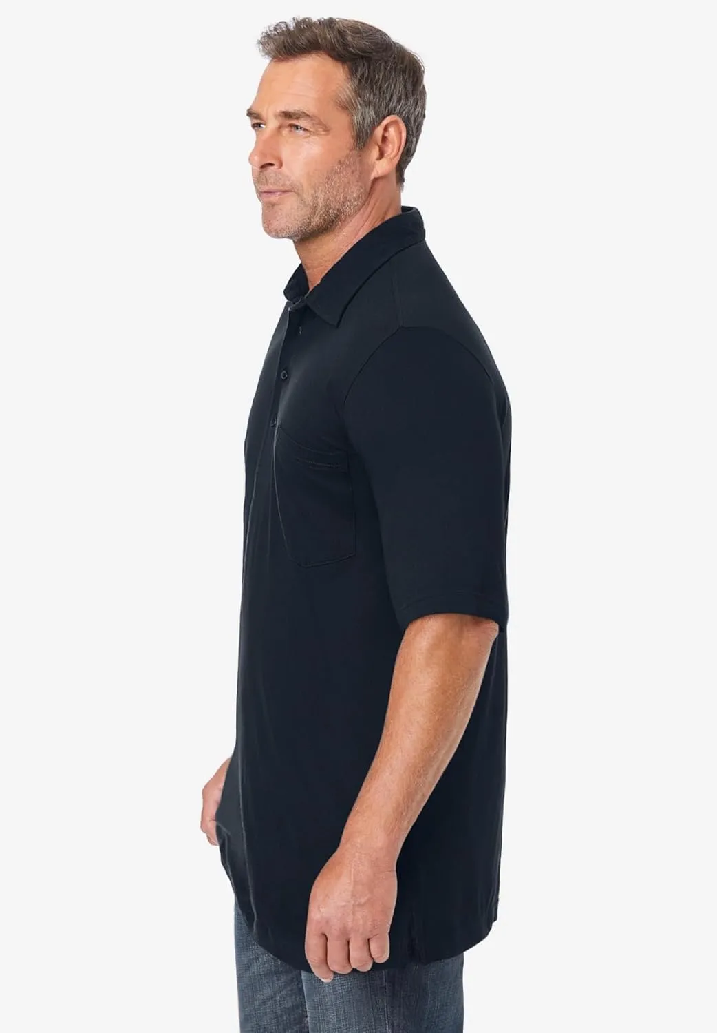 KingSize Men's Big & Tall Lightweight Jersey Polo