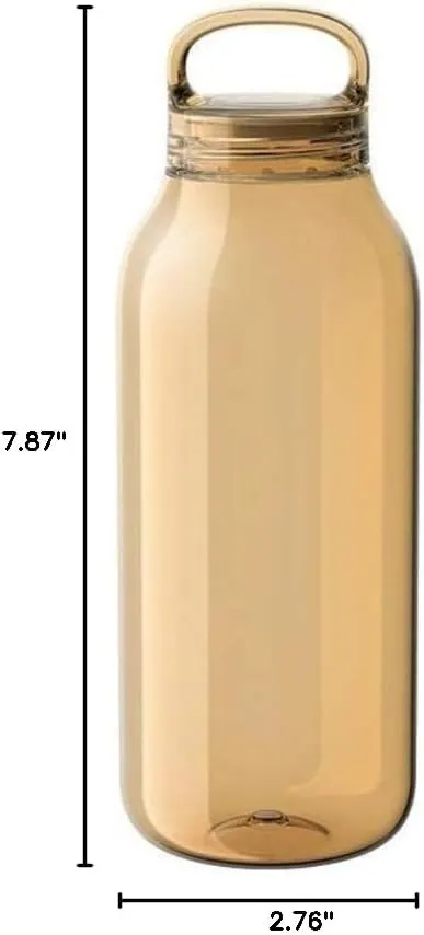 KINTO 20392 Water Bottle, 16.9 fl oz (500 ml), Amber, Lightweight, Dishwasher Safe, My Bottle