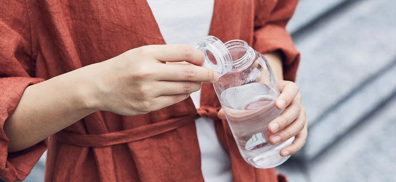 KINTO 20392 Water Bottle, 16.9 fl oz (500 ml), Amber, Lightweight, Dishwasher Safe, My Bottle