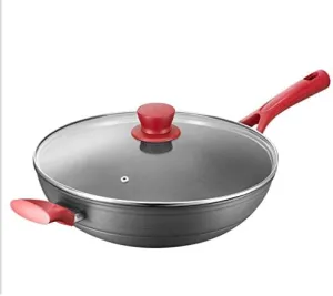 Kitchenware, Wok Non-Stick Pan Smoke Cooker Gas Stove Flat Bottom Cooking Pot Hotpot Non Stick Pan Cooking Pan Kitchen Pot Cooking