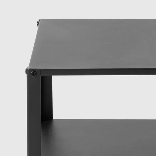 KNARREVIK Bedside table, black, 42x34 cm, 00569978