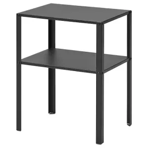 KNARREVIK Bedside table, black, 42x34 cm, 00569978