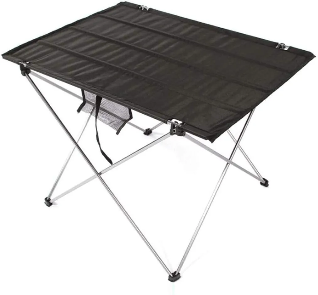KOHARA Folding Camping Table - Portable Aluminum Camp Table Lightweight Compact Roll Up Picnic Table for Picnic Outdoor Hiking BBQ Camping Kitchen Fishing Beach with Carry Bag