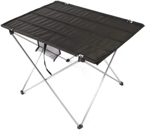 KOHARA Folding Camping Table - Portable Aluminum Camp Table Lightweight Compact Roll Up Picnic Table for Picnic Outdoor Hiking BBQ Camping Kitchen Fishing Beach with Carry Bag