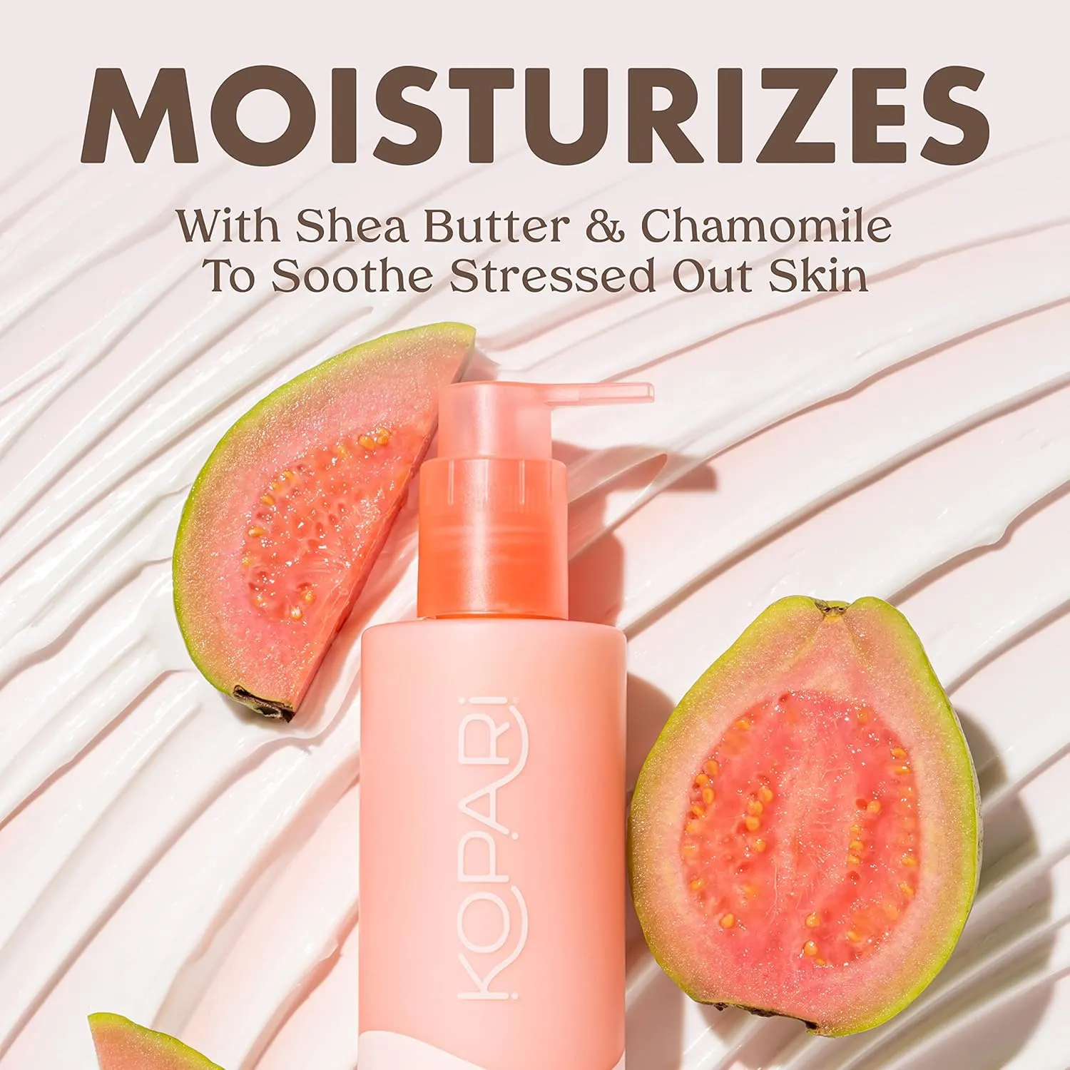 Kopari Hydrating Body Milk Lotion, Smooth Lightweight Feel, Deep Moisture for Instant Silky Skin, Infused with Shea Butter & Chamomile, Guava
