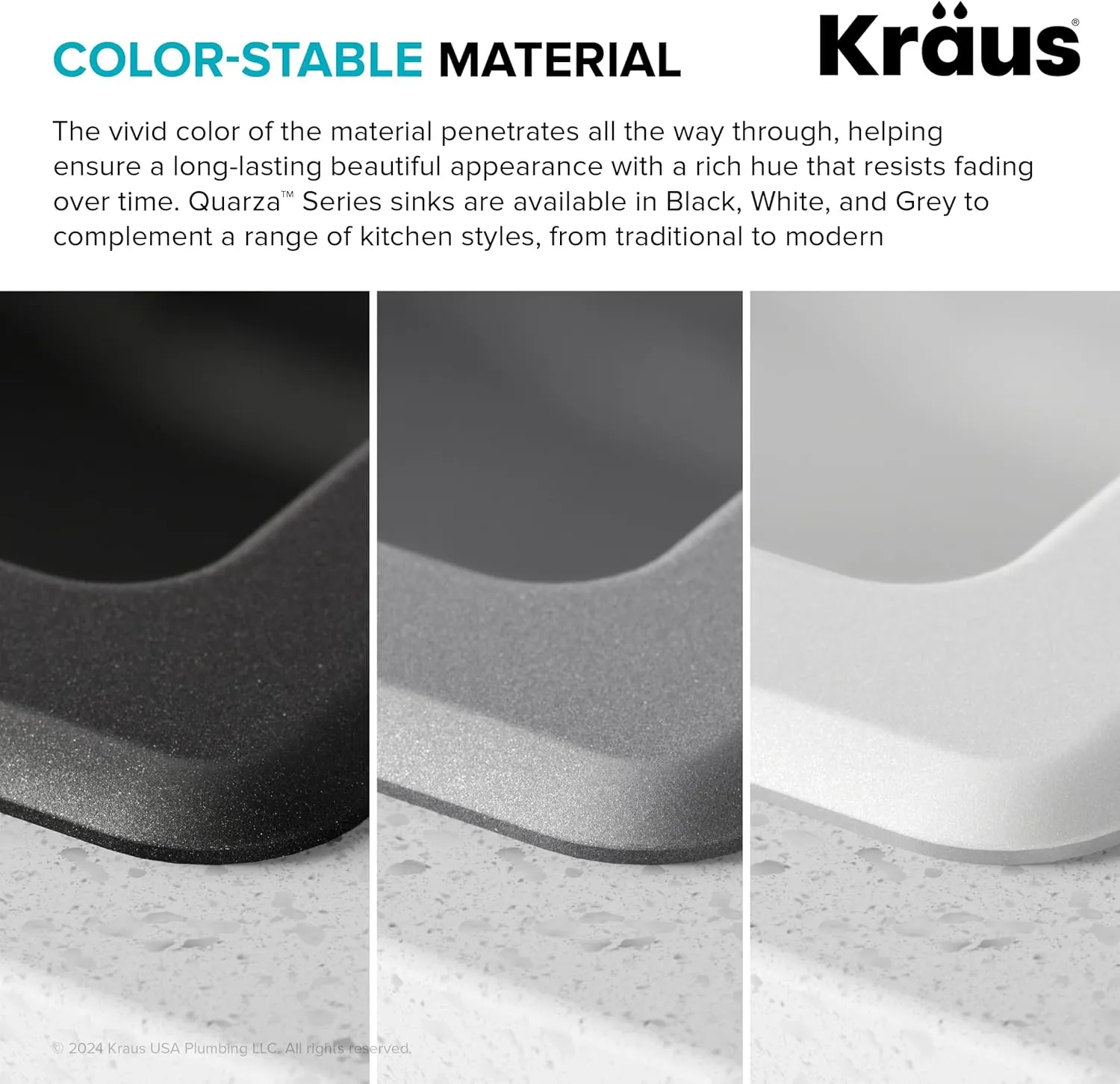 Kraus KGD-433B Quarza Dual Mount 50/50 Double Bowl Granite Black w/Drop In and Undermount Kitchen Sink Installation, 33