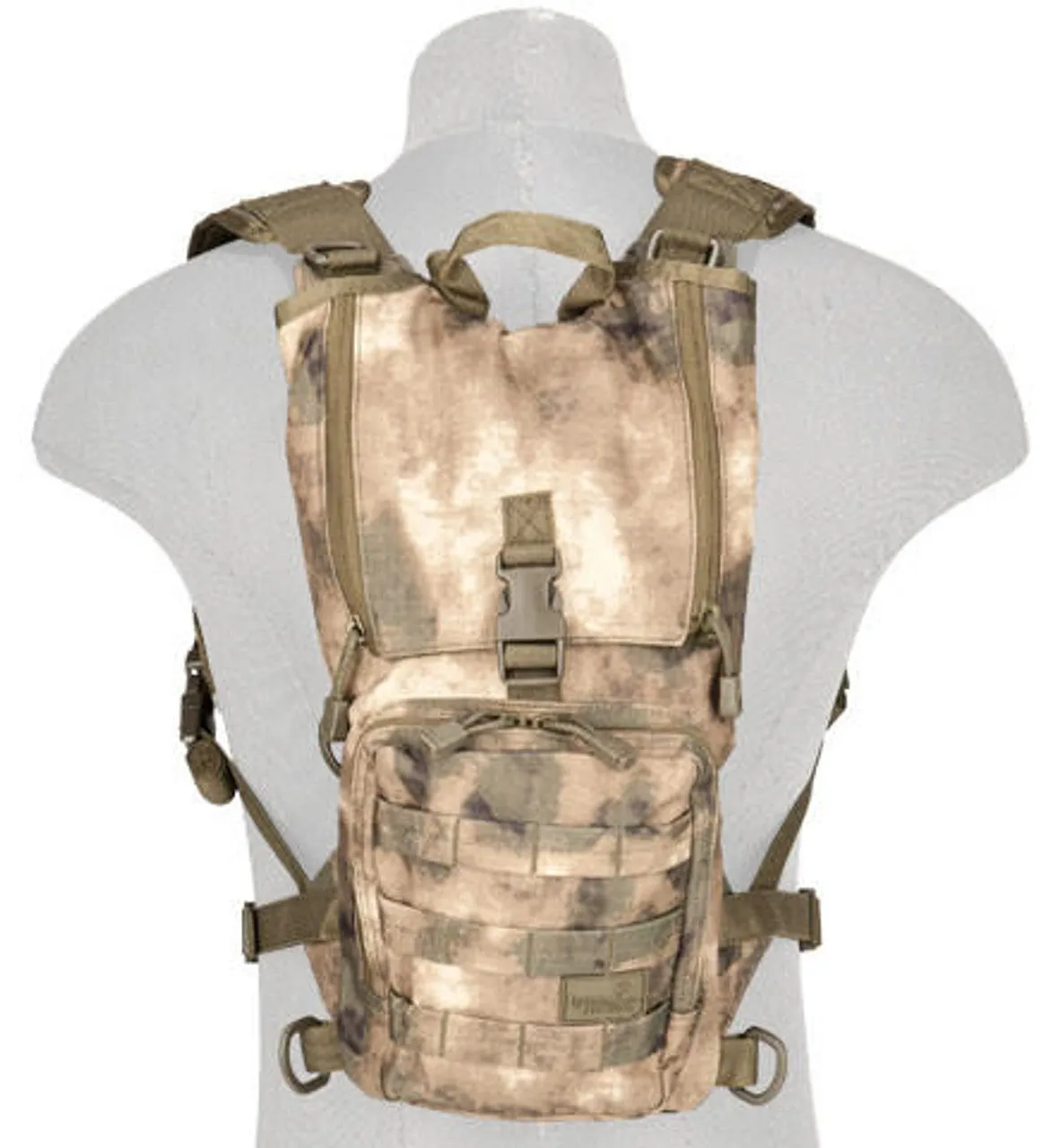 Lancer Tactical Lightweight Hydration Pack, Black – MOLLE-Compatible, Tactical Hydration System