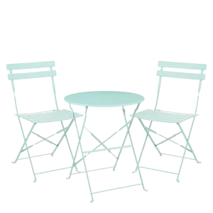 Laurence Bistro Set - Set of 3 - Metal - Light Green