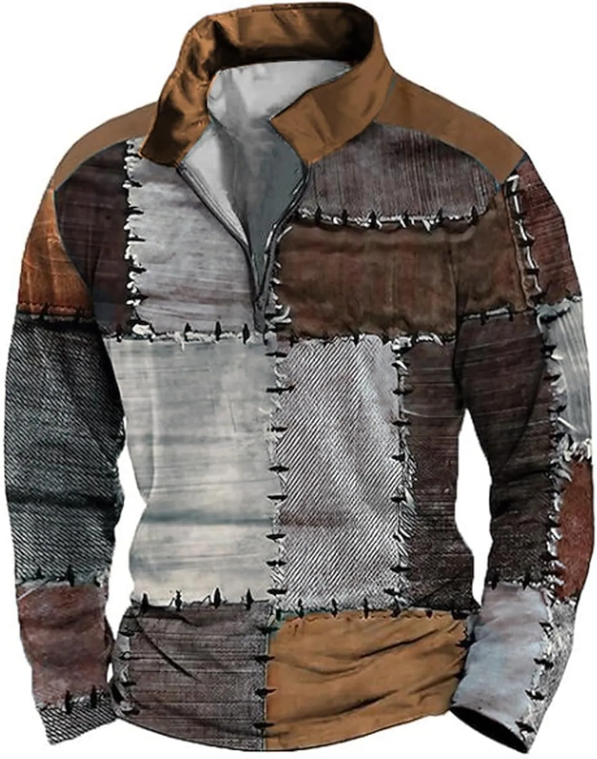 LCMTWX St Patrick's Day Shirt Men Mens Vintage Sweatshirt 2024 Large Size Sweater Men's Pullover Sweaters Long Sleeve Shirt