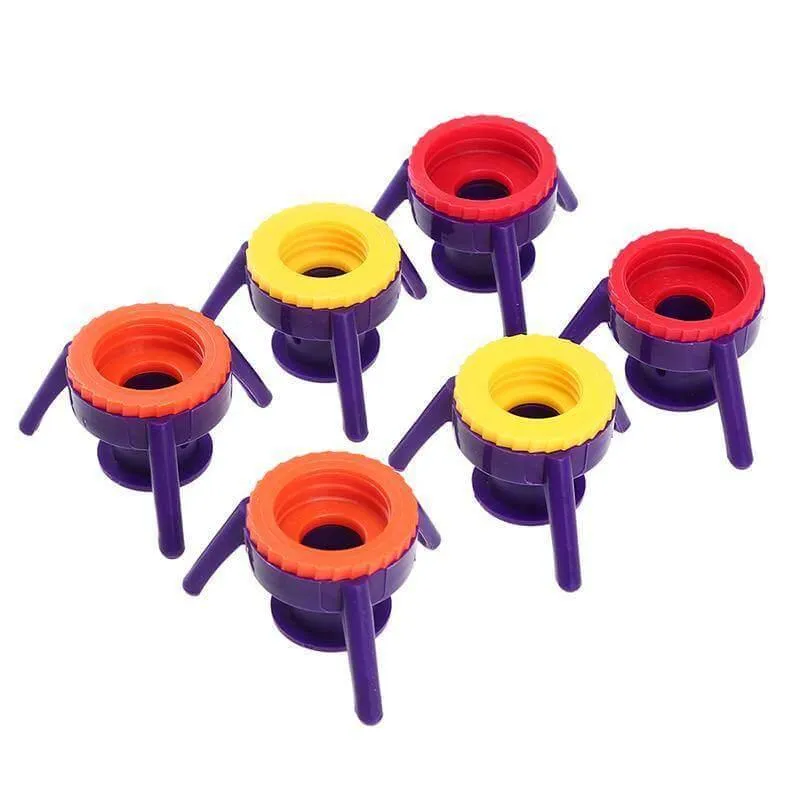 Leakproof Bottle Cap Stands - 6 Pack