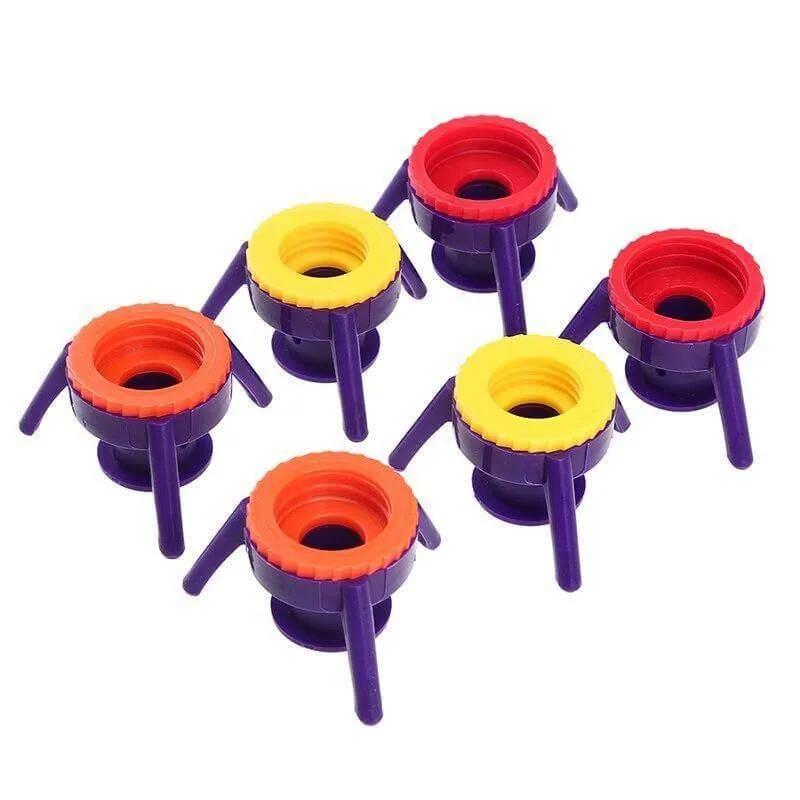 Leakproof Bottle Cap Stands - 6 Pack