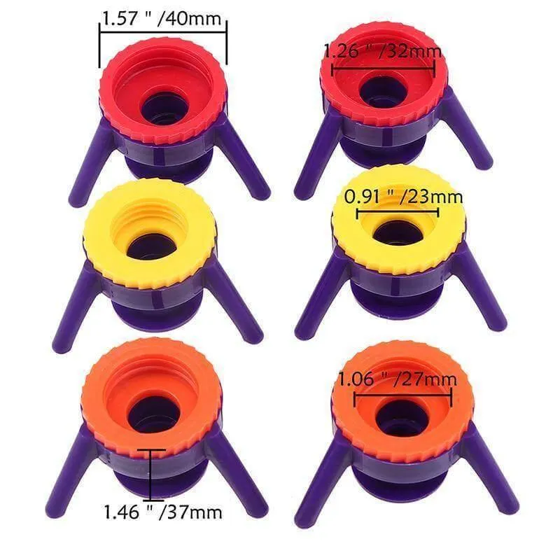 Leakproof Bottle Cap Stands - 6 Pack