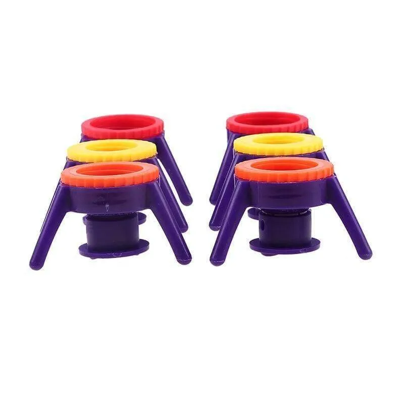 Leakproof Bottle Cap Stands - 6 Pack