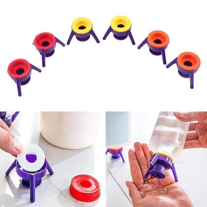 Leakproof Bottle Cap Stands - 6 Pack