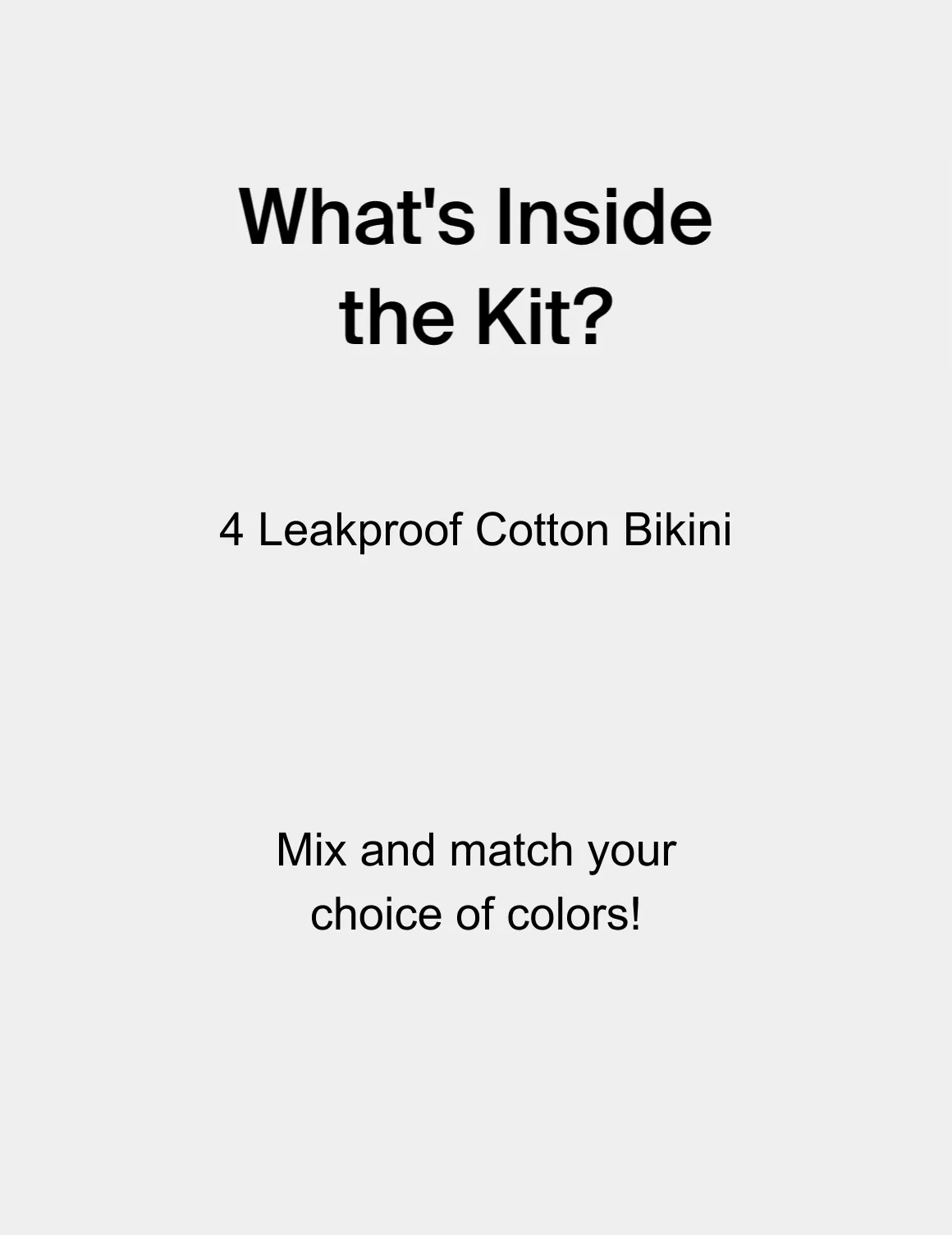 Leakproof Cotton 4-Pack - Bikini
