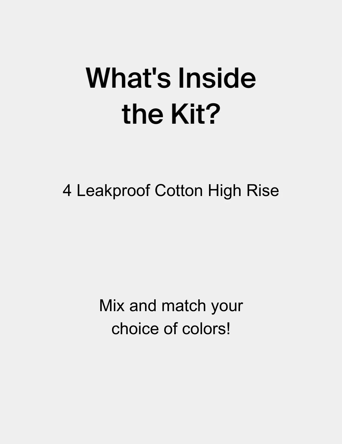 Leakproof Cotton 4-Pack - High Rise
