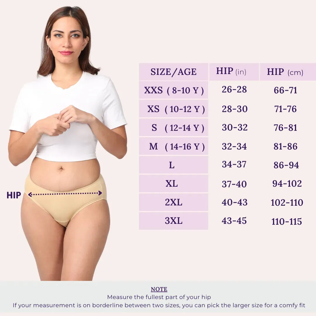 LeakProof Daily Wear Panties | Brief Fit | Perfect For Unpredictable Periods | 2 Pack