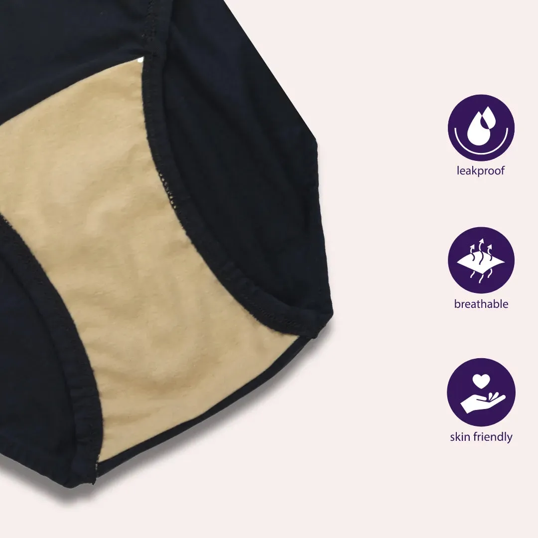 LeakProof Daily Wear Panties | Brief Fit | Perfect For Unpredictable Periods | 2 Pack