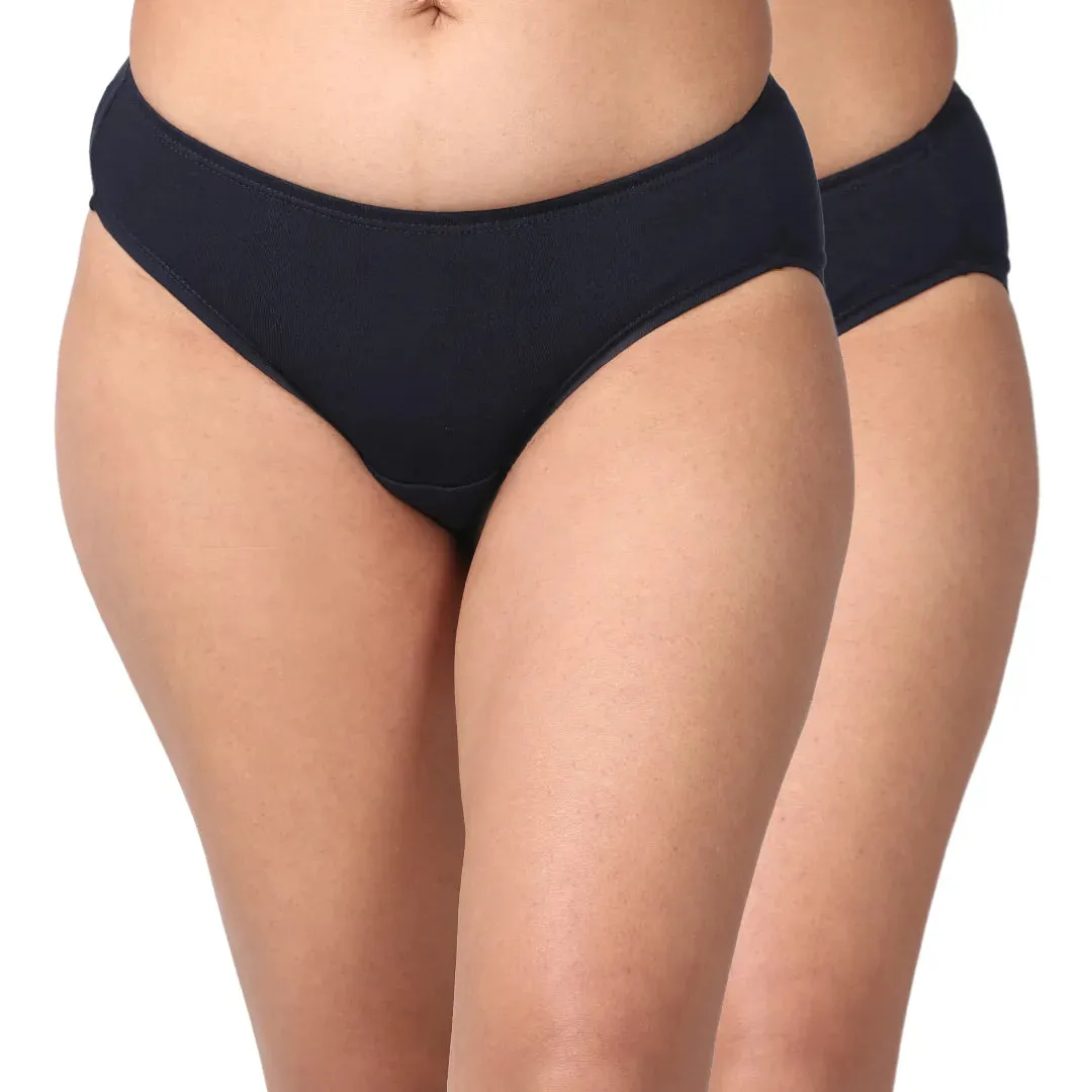 LeakProof Daily Wear Panties | Brief Fit | Perfect For Unpredictable Periods | 2 Pack