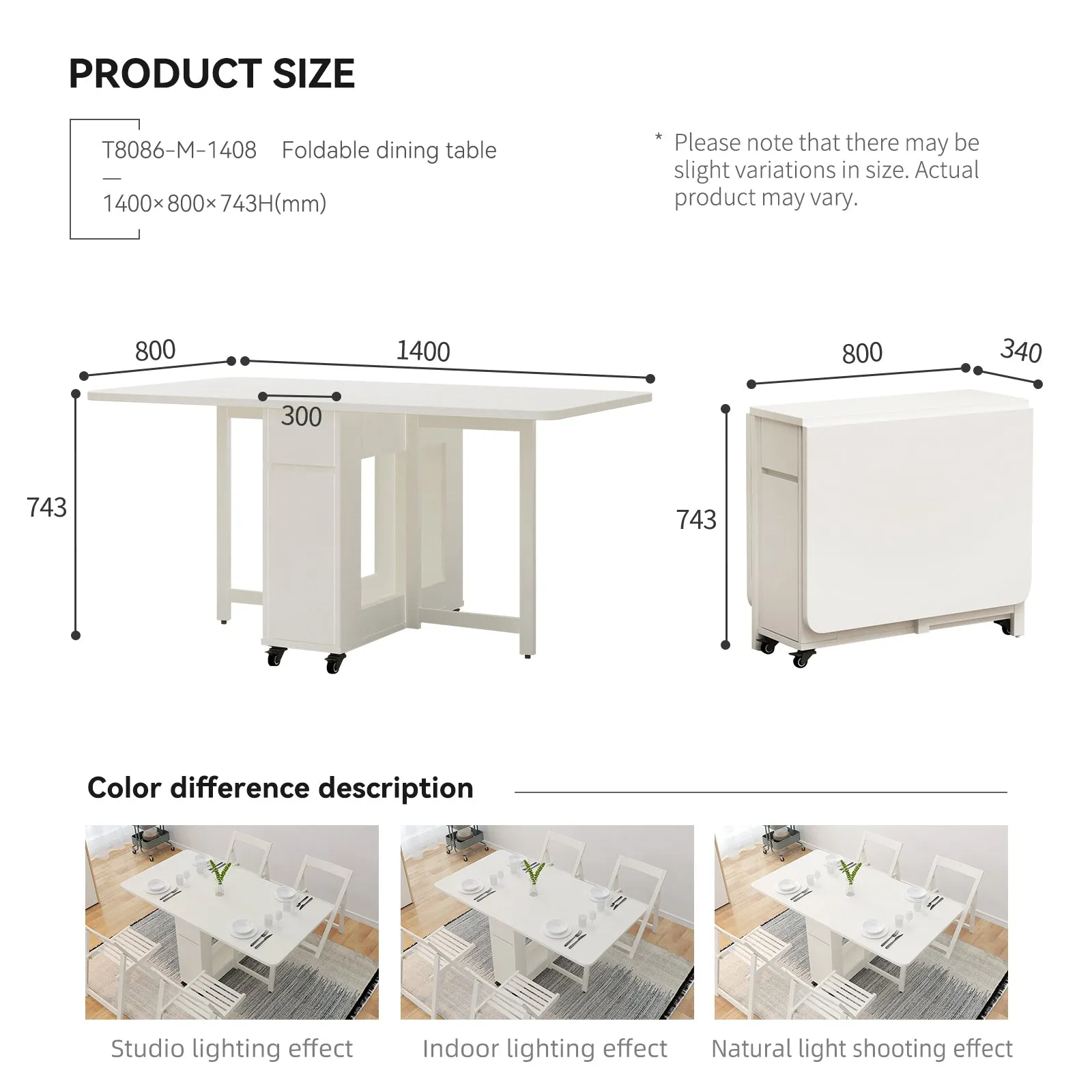 Lecce Extendable Dining Table, 1.4M, White