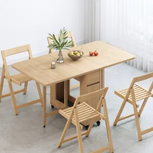 Lecce Foldable Dining Table, Oak