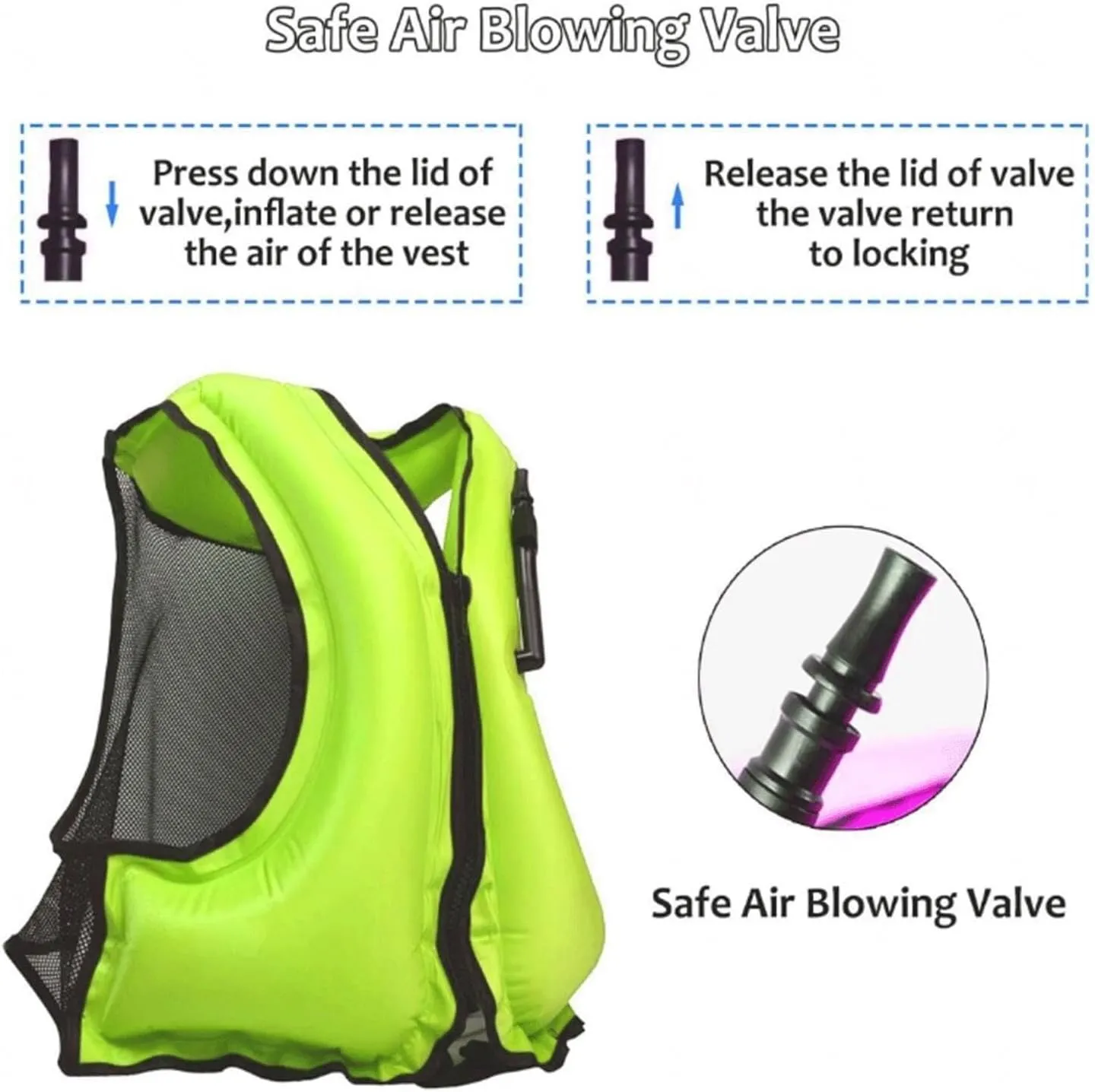 Life Jackets with a Cross-Band, Safety Vest for Adults, Breathable Snorkel Vests for Movement Over Water