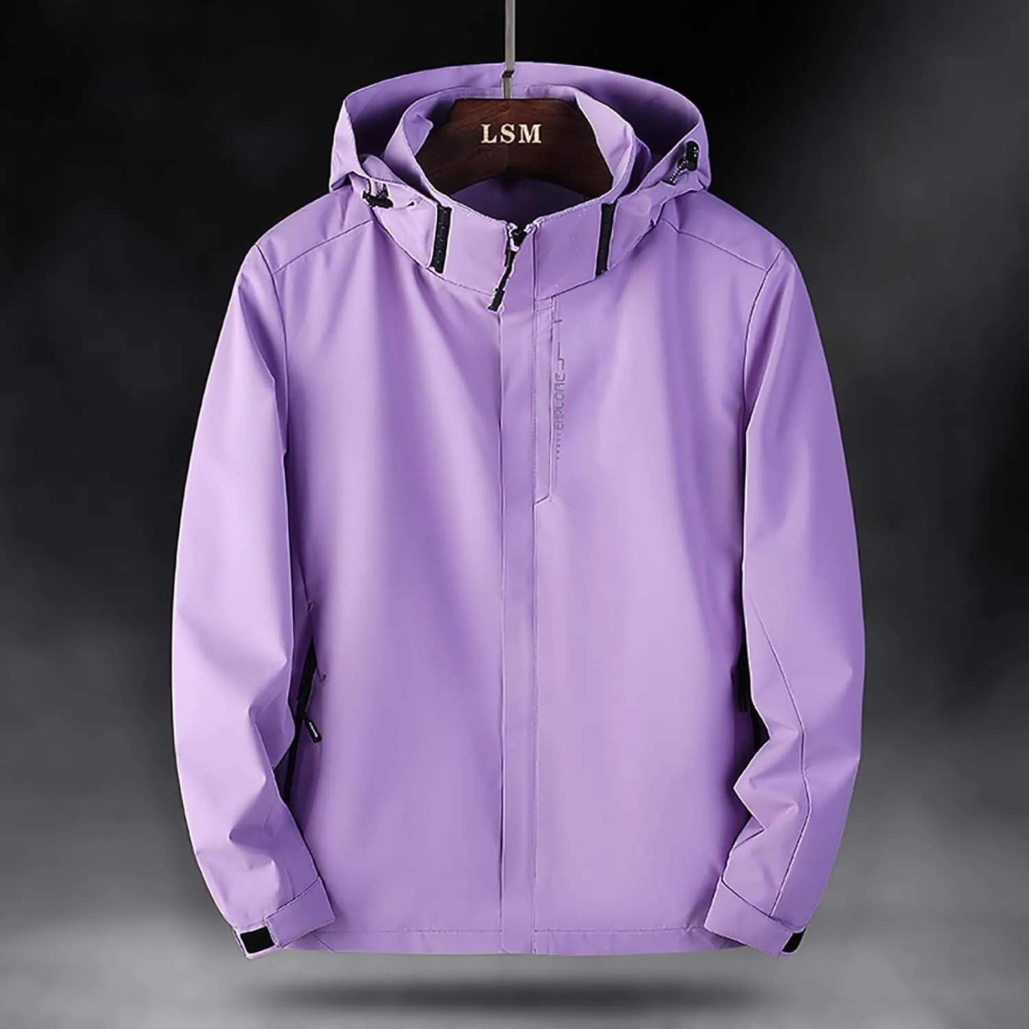 Light Weight Jackets Womens Plus Size Rain Coats Waterproof Packable Raincoats Outdoor Windbreaker with Pockets