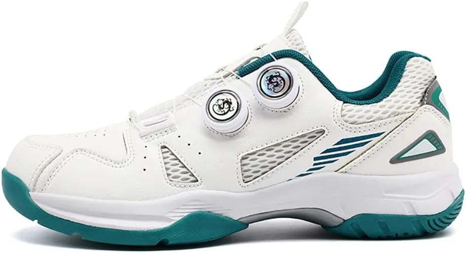 Lightweight Badminton Shoes - All Court Indoor Outdoor Sneakers for Volleyball, Table Tennis with Arch Support and Twist Lock Fastening​