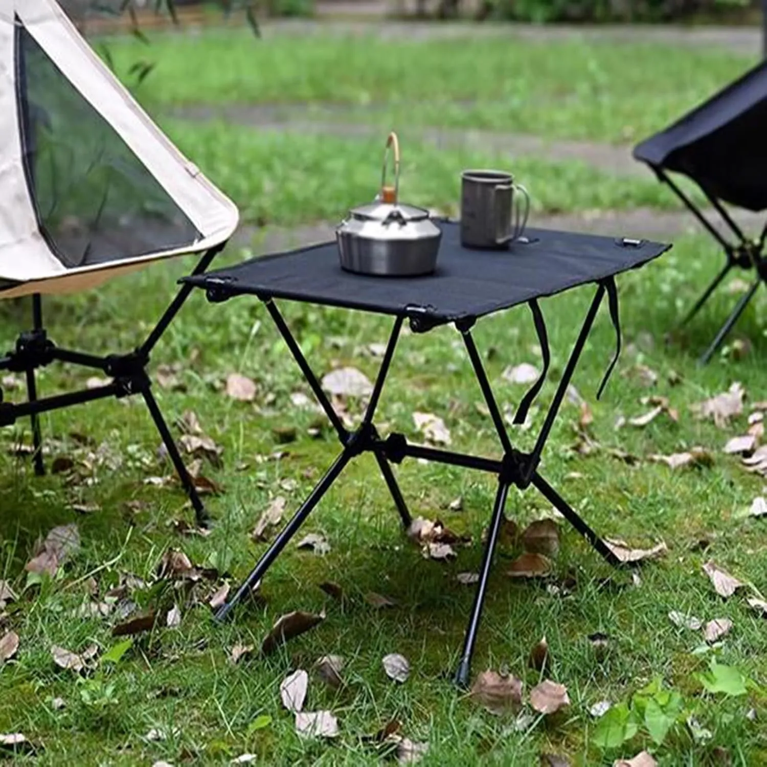 Lightweight Camping Table Cloth Roll-Up Picnic Tables Aluminum e Foldable Camping Table Easy to Assembly for Outdoor