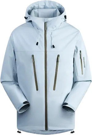 Lightweight Rain Coats for Men Women Unisex Outdoor Packable Rain Jackets Hooded Windproof Raincoats with Pockets
