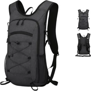 Lightweight Water-Resistant Hiking Backpack,380g Compact Daypack for Cycling & Camping (Multi-Color) (black)