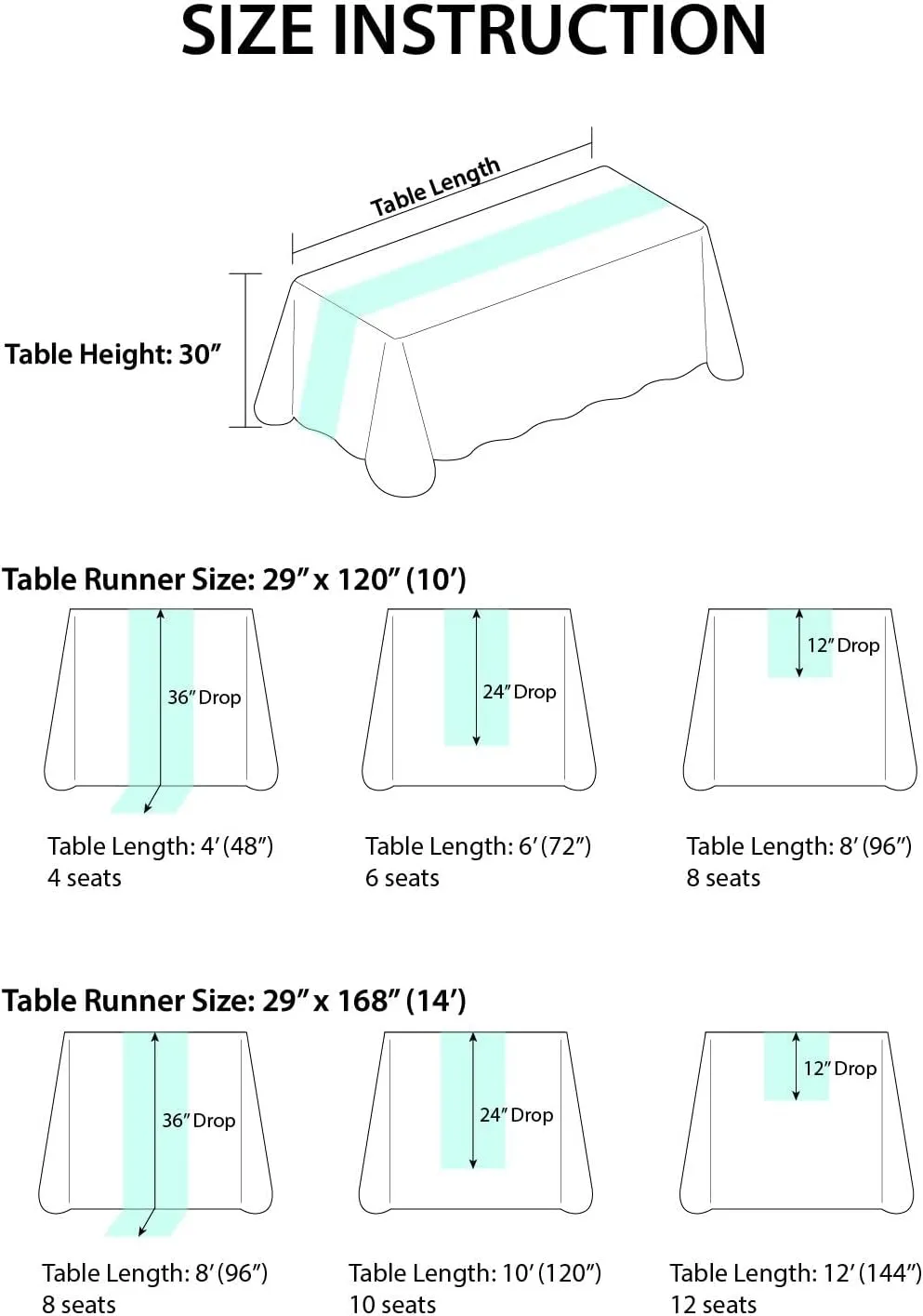 Ling's Moment 6-Pack 10ft Blush Pink Sheer Chiffon-Like Table Runner with Silver Sparkle Table Decor for Wedding Rustic Boho Shower Party(Blush, Set of 6)