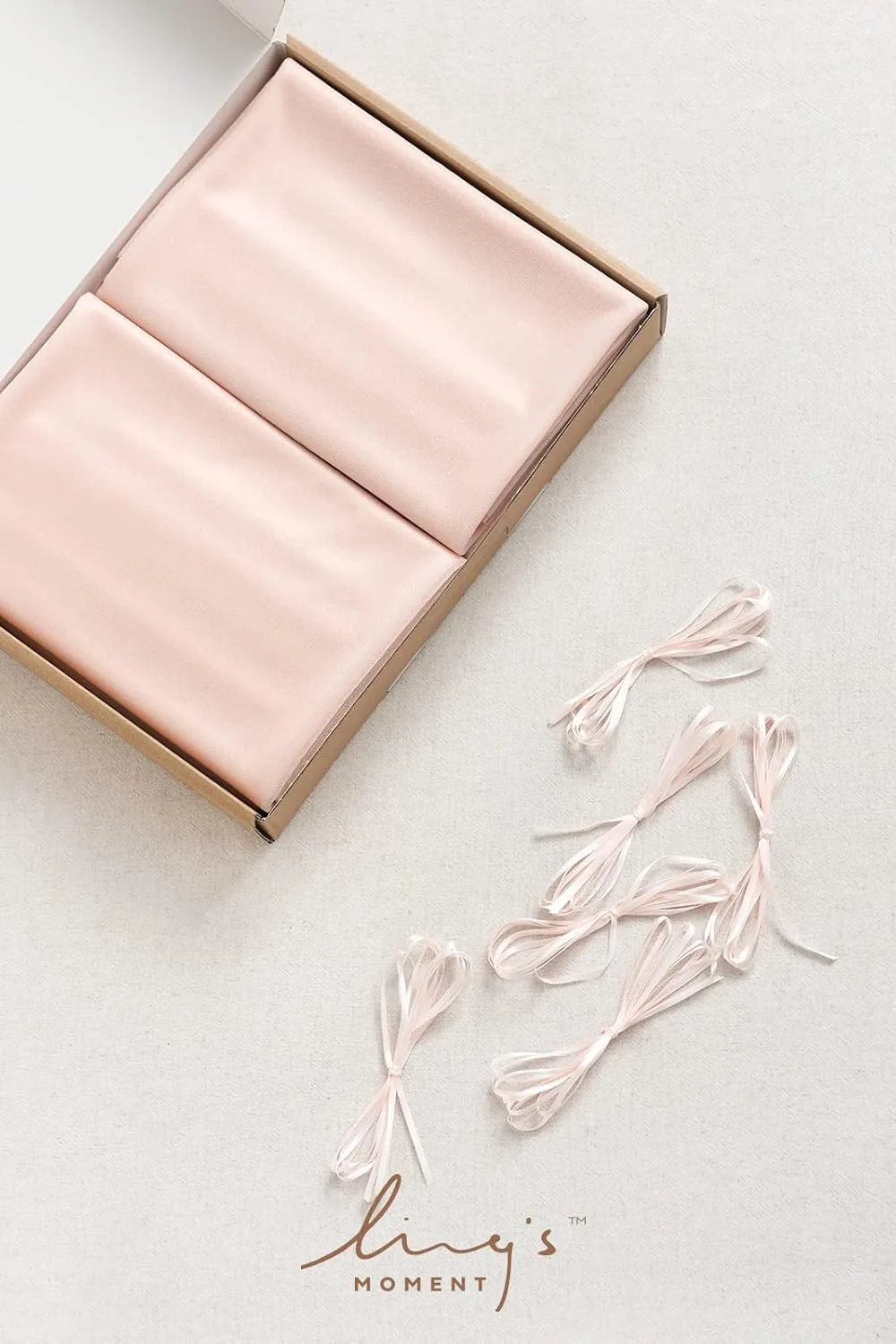 Ling's Moment 6-Pack 10ft Blush Pink Sheer Chiffon-Like Table Runner with Silver Sparkle Table Decor for Wedding Rustic Boho Shower Party(Blush, Set of 6)