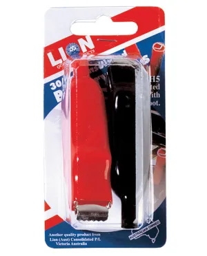 Lion Battery Test Clips Insulated 30Amp 2pk