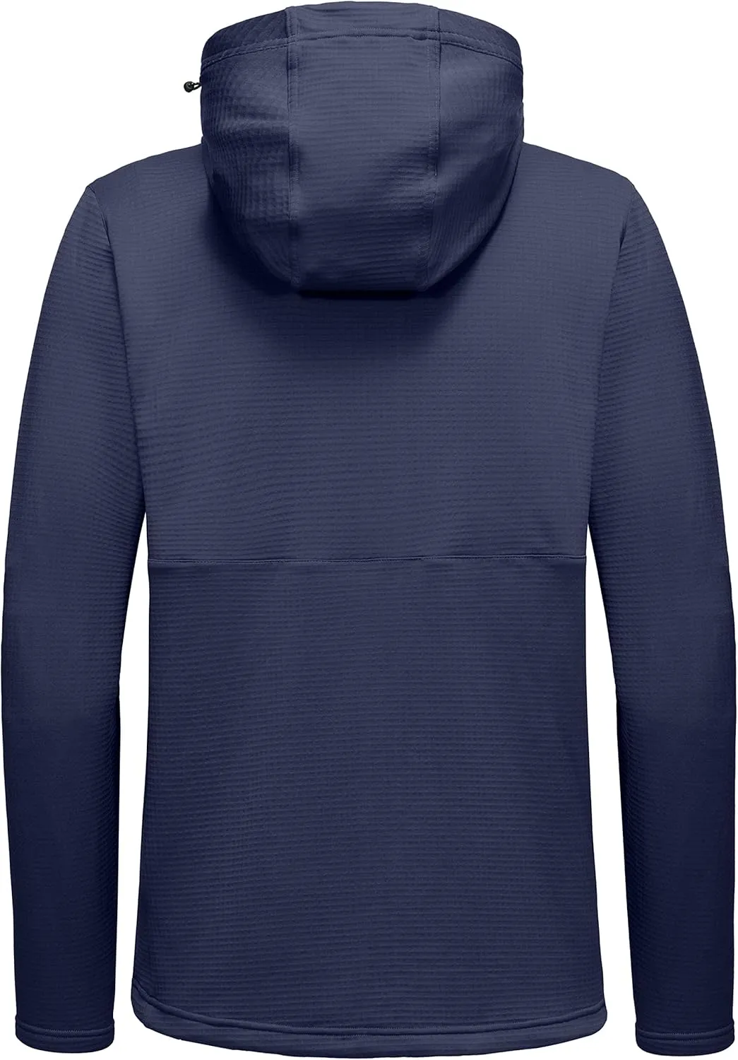 Little Donkey Andy Men's Winter Lightweight Warm Fleece Running Jacket Breathable Hooded Thermal Jacket with Thumb Holes