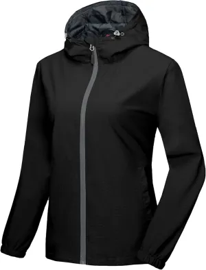 Little Donkey Andy Women's Lightweight Windbreaker Jacket Breathable Windproof Jacket Hiking Running Golf UPF50 