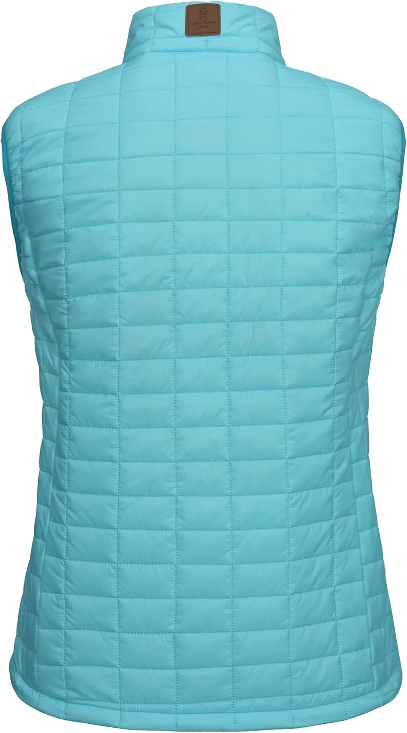 Little Donkey Andy Women's Puffer Vest, Lightweight Warm Sleeveless Jacket for Hiking Travel Golf