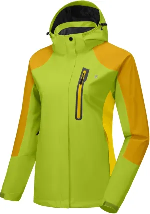 Little Donkey Andy Women's Waterproof Rain Jacket with Hood Breathable Lightweight Windbreaker Rain Shell Coat
