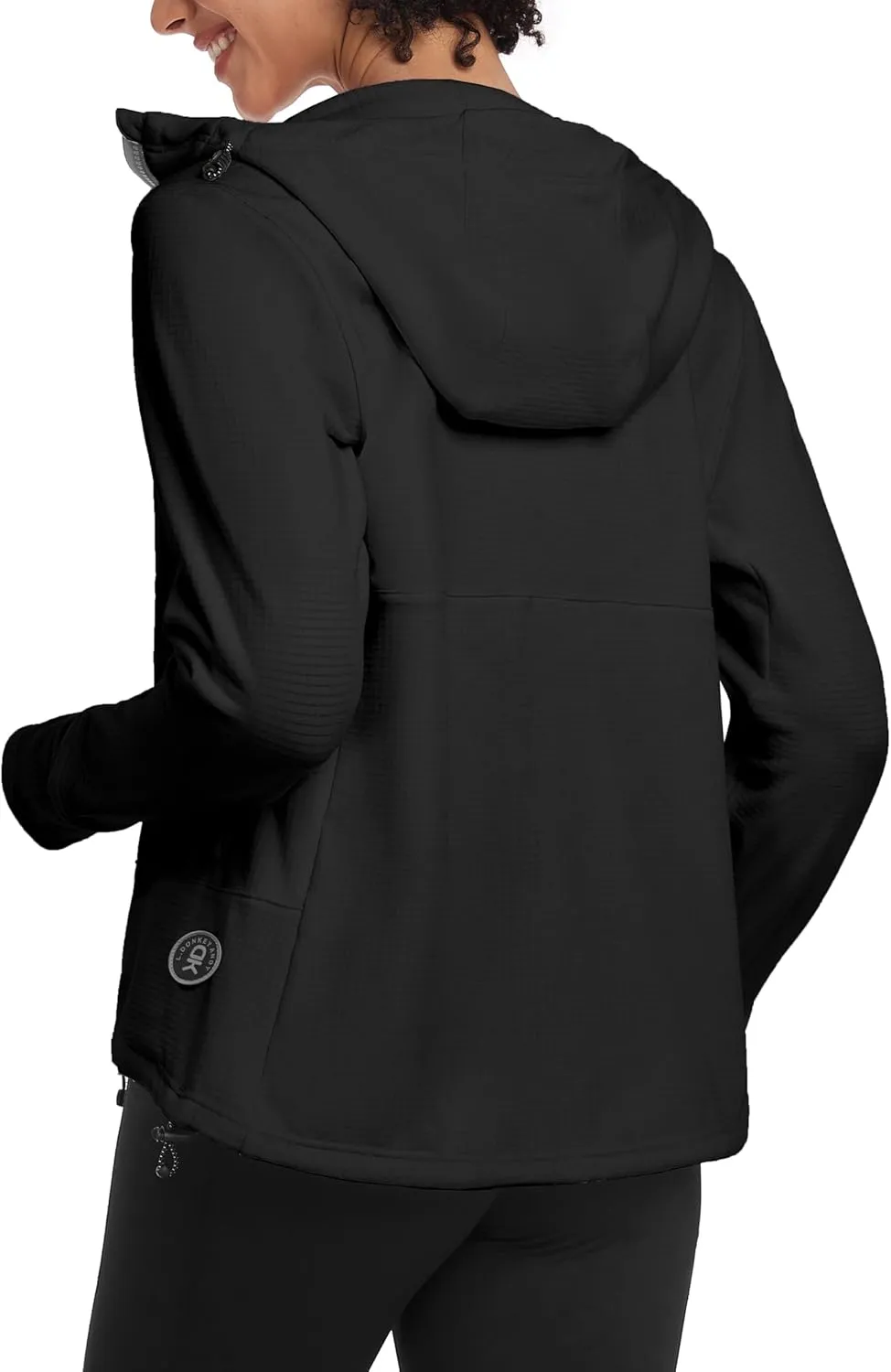 Little Donkey Andy Women's Winter Lightweight Warm Fleece Running Jacket Breathable Thumbholes Thermal Hiking Jacket