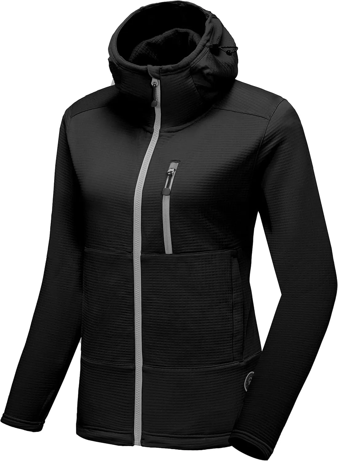 Little Donkey Andy Women's Winter Lightweight Warm Fleece Running Jacket Breathable Thumbholes Thermal Hiking Jacket