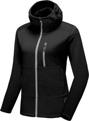 Little Donkey Andy Women's Winter Lightweight Warm Fleece Running Jacket Breathable Thumbholes Thermal Hiking Jacket